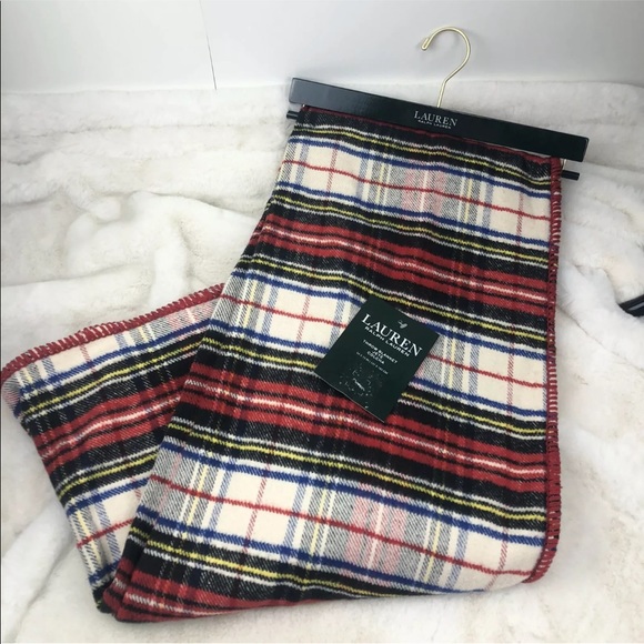 Lauren Ralph Lauren Bedding Lauren Ralph Lauren Plaid Brushed Cotton Blanket Poshmark